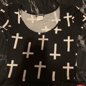 Wet Seal cross crop top